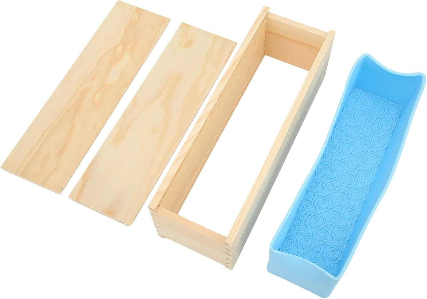 Rose Handmade Soap Silicone Mould Set Toast Sky Blue Homemade Soap Making Kit for DIY Soap image number 2