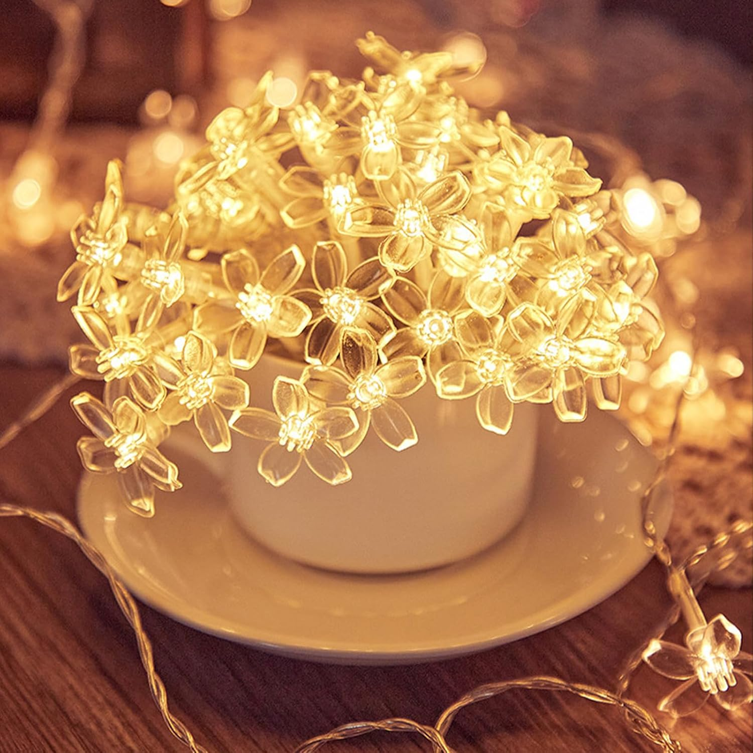 ENLACE LED Cherry Blossom Fairy Lights USB Powered 3 Meters 20 Warm White Leds Indoor Lighting image number 4