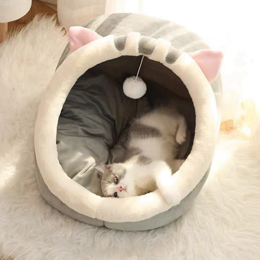 VENEKA 1 PCS Comfortable Cats Lounge Chair Cushion Cats House Tent Very Soft Puppy Cushion Bag Washable Cats Bed image number 4