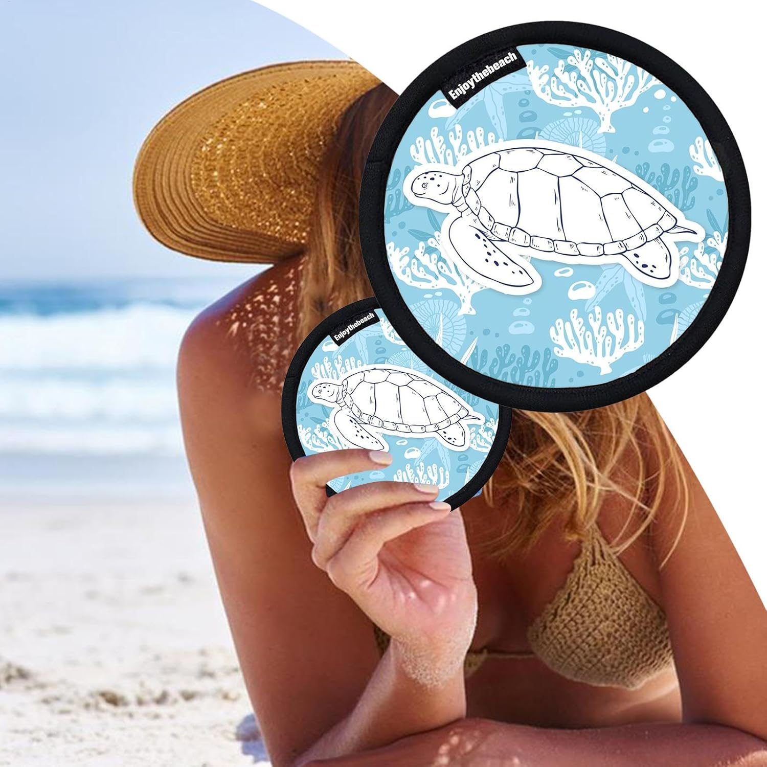 Beach Sand Remover - Portable Sand Eraser,Beach Accessories Must Haves, Multifunctional Cleaning Brush for Hands, Legs, Pet Paws - Starfish image number 4