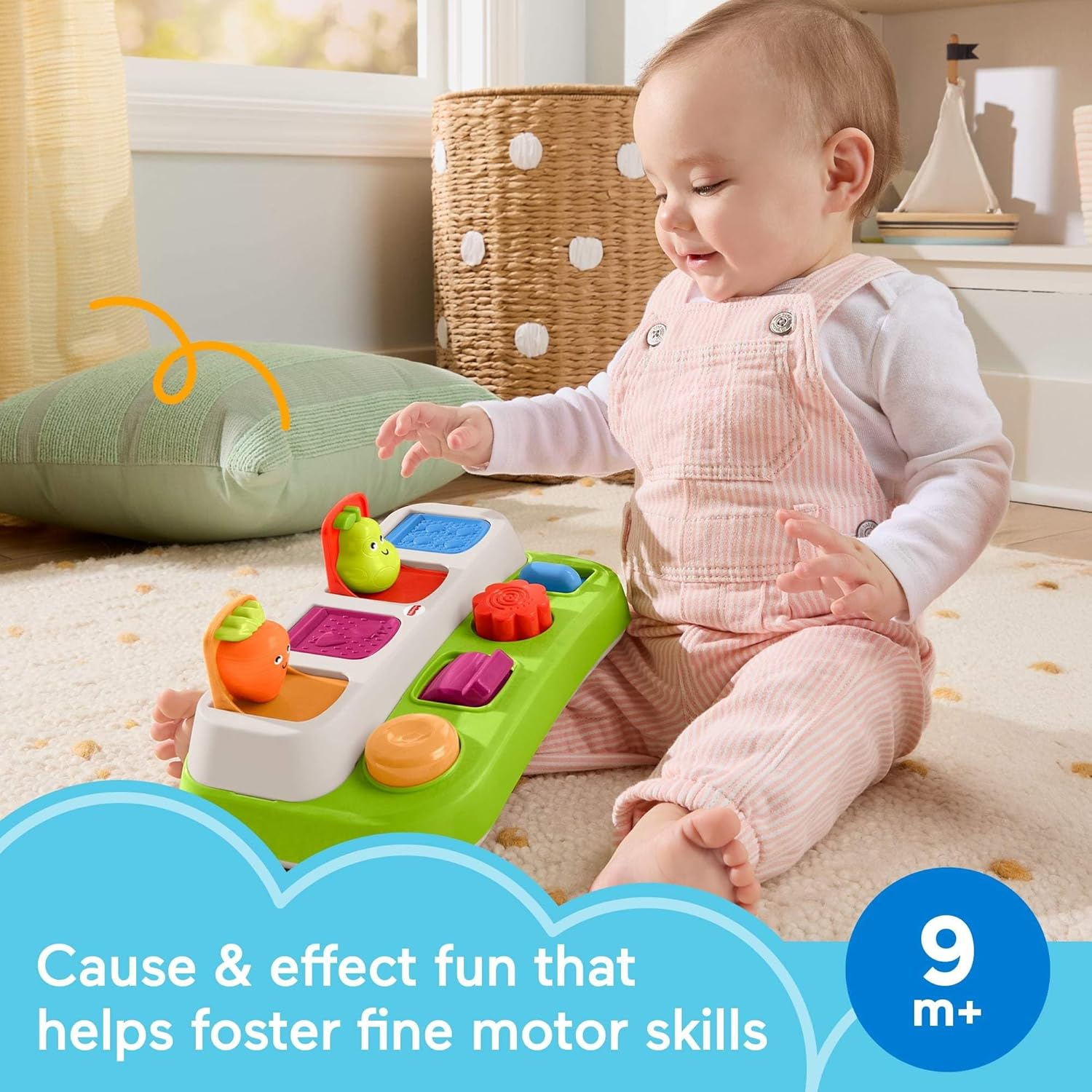 Fisher-Price Baby & Toddler Toys Grow the Fun Garden Set, Pop-Up Activity and Electronic Learning Playset for Infants Ages 6+ Months ​ image number 4