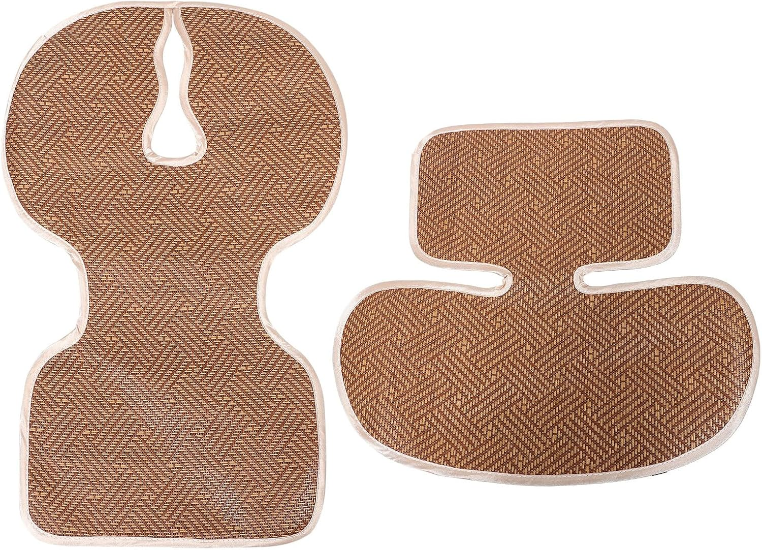 MERRYHAPY Breathable Stroller Seat Pad with Advanced Airflow Technology Soft Rattan Pram Liner Cushion Insert with Non-Slip Base for Comfortable Summer Rides Easy-Clean Pushchair Mat image number 5