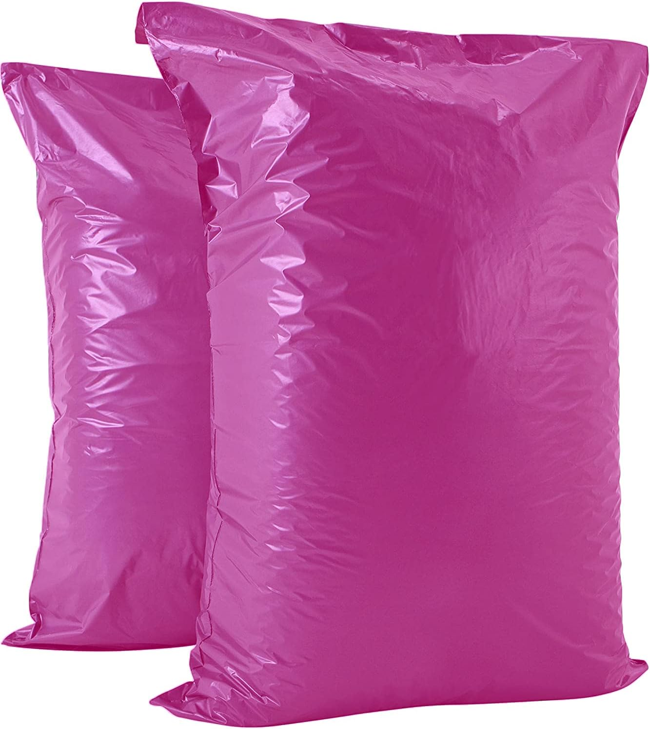 AKAR 22 X 30 Inch Mailing Bags &ndash; Strong Polythene Posting Mail Bags with Aluminium Adhesive Strip &ndash; 60 Microns &ndash; Easy Seal &ndash; Xx-Large 56 X 76Cm &ndash; for Non-Fragile Item (Pink, 10 Pack) image number 2