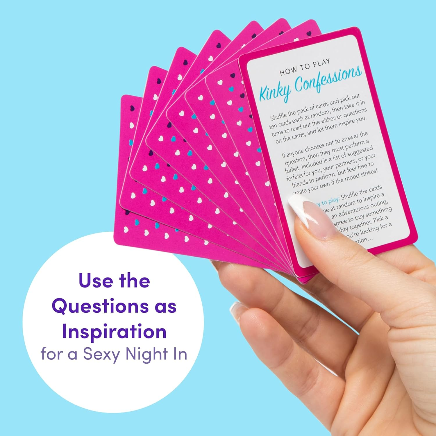 Lovehoney Oh! Kinky Confessions Truth or Dare Adult Card Game for Couples & Friends - Pack of 52