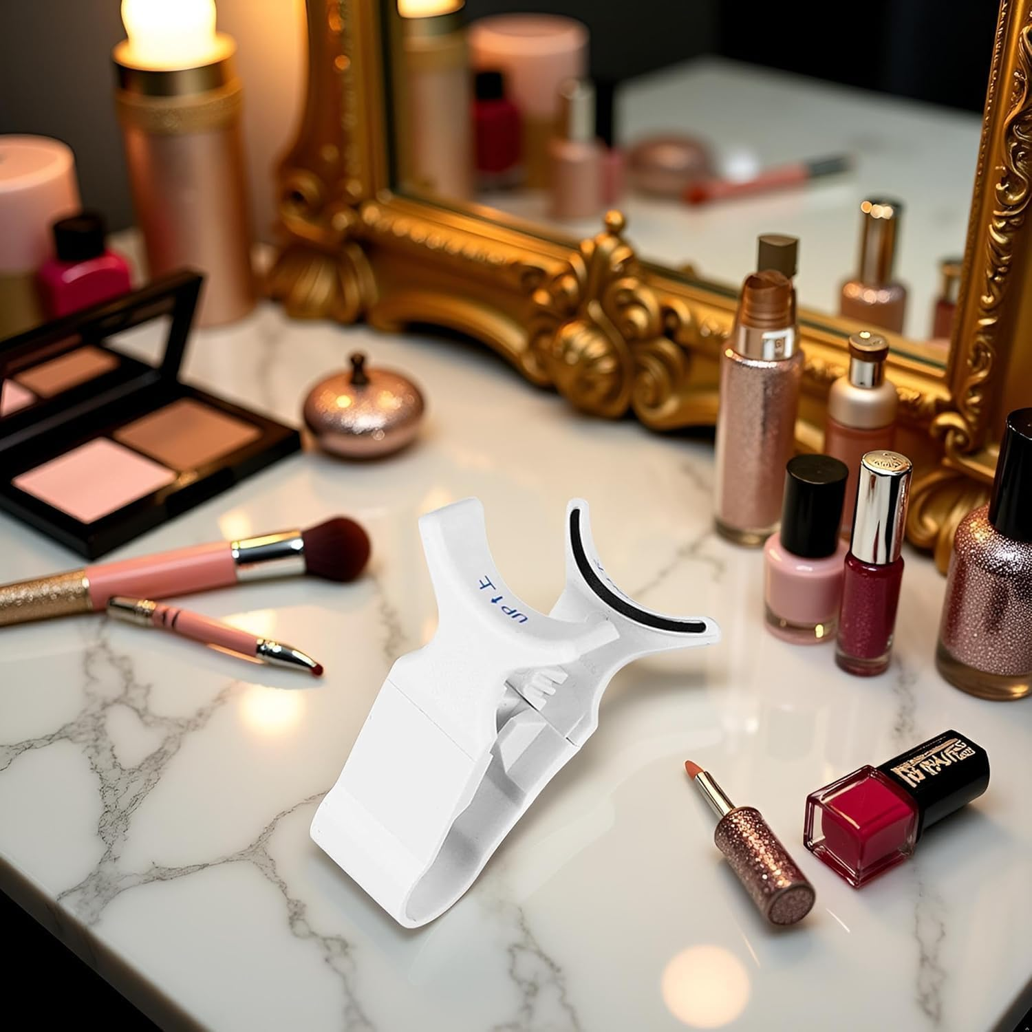 Magnetic Eyelashes Applicator - Cat Eye Look Wispy Lashes | Natural Look False Lashes | 3D Curved Design Eyelash | Eyelashes with Magnetic Lash Applicator | Styling Tool for Lounging, False Lashes image number 5