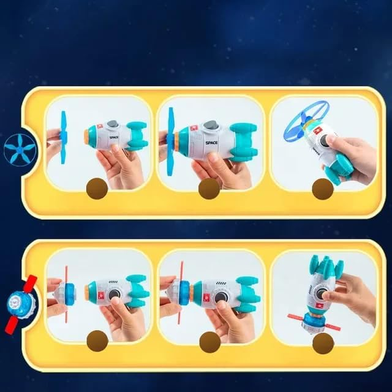 UBY Spinning Toy for Kids Including Flying Saucers,Spin Toy, Top Toy, Fly Toy, Boys and Girls Both Age 3+ Indoor and Outdoor Activity. image number 5