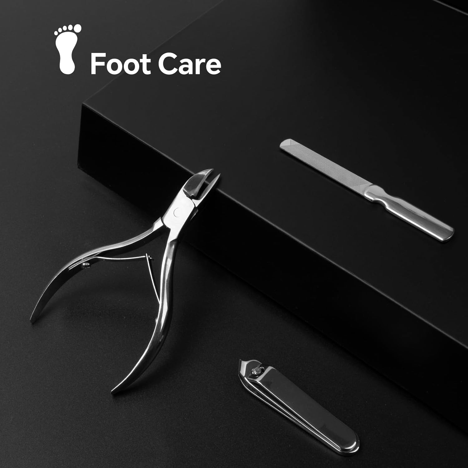 DAWNTREES Nail Clippers Set Fingernail and Toenail Clipper Cutters, Manicure Pedicure Kit -10 Pieces Stainless Steel Professional Grooming Kits, Nail Care Tools with Luxurious Travel Case image number 5