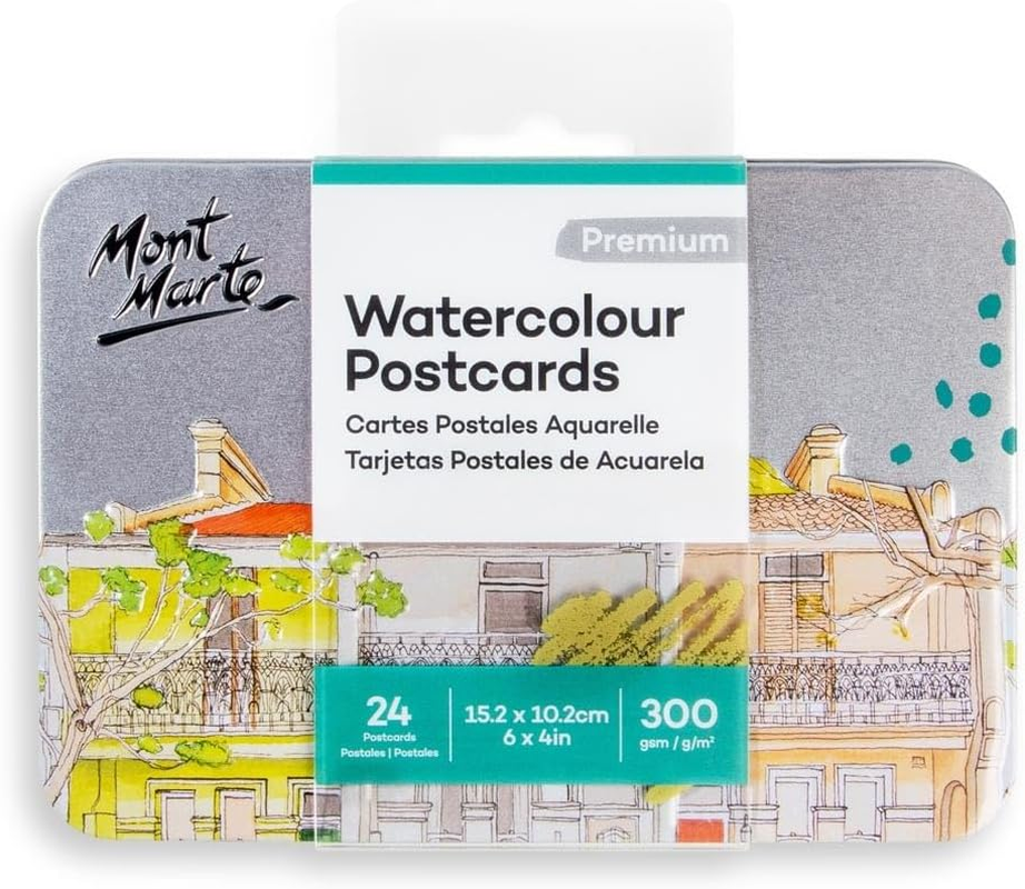 Mont Marte 300 GSM Watercolour 24-Sheets Postcards image number 4