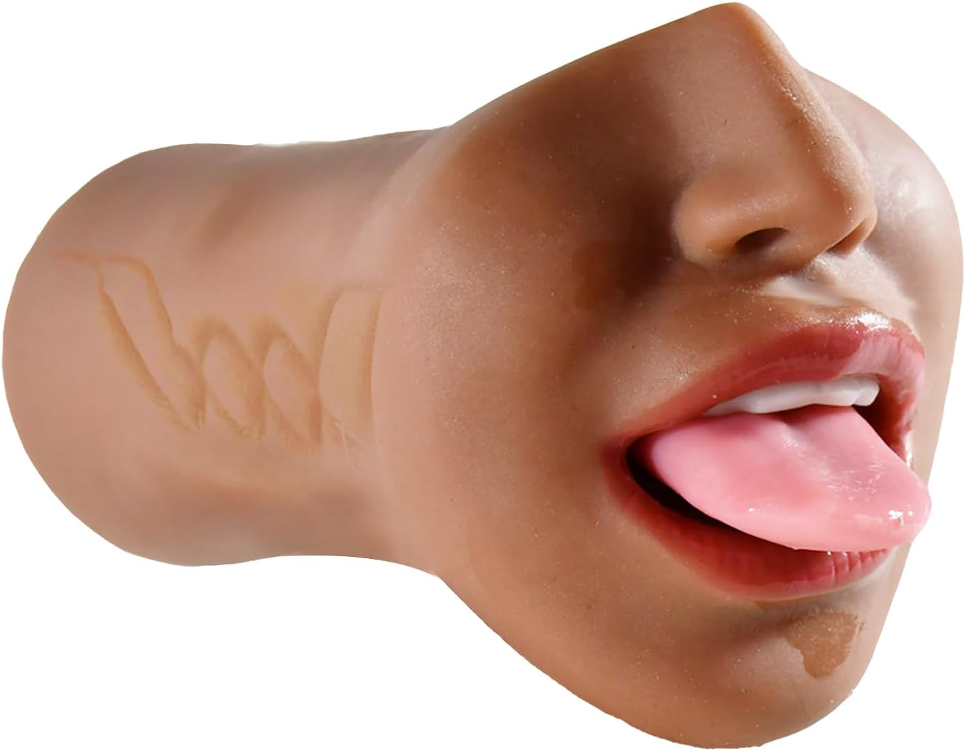 3 in 1 Pocket Pussy Male Masturbators with Lifelike Face, Sex Doll with Realistic Textured Mouth Vagina and Tight Anus, Masturbator Deep Throat Oral Adult Sex Toys (Wheat)