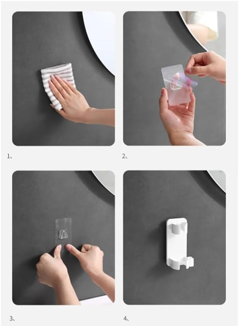 LAKYMIE Pack of 2 Wall Mount Holder Hair Straightener Hair Dryer Holder Wall Mounted for Curly Hair Sticks Hair Styler Straightener Straightening Brush Hair Straightener image number 1