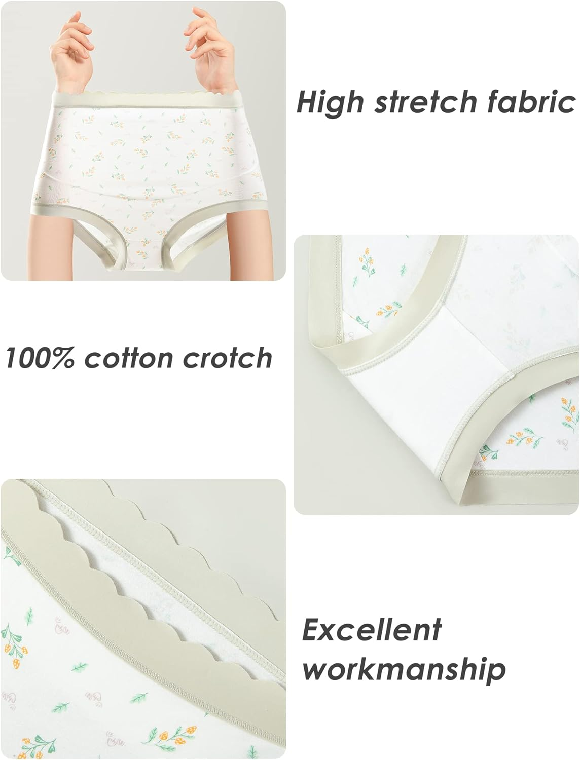 KEOYA Women'S over Bump High Waisted Maternity Underwear Cotton Stretch Pregnancy Panties Full Coverage Soft Briefs 3 Pack