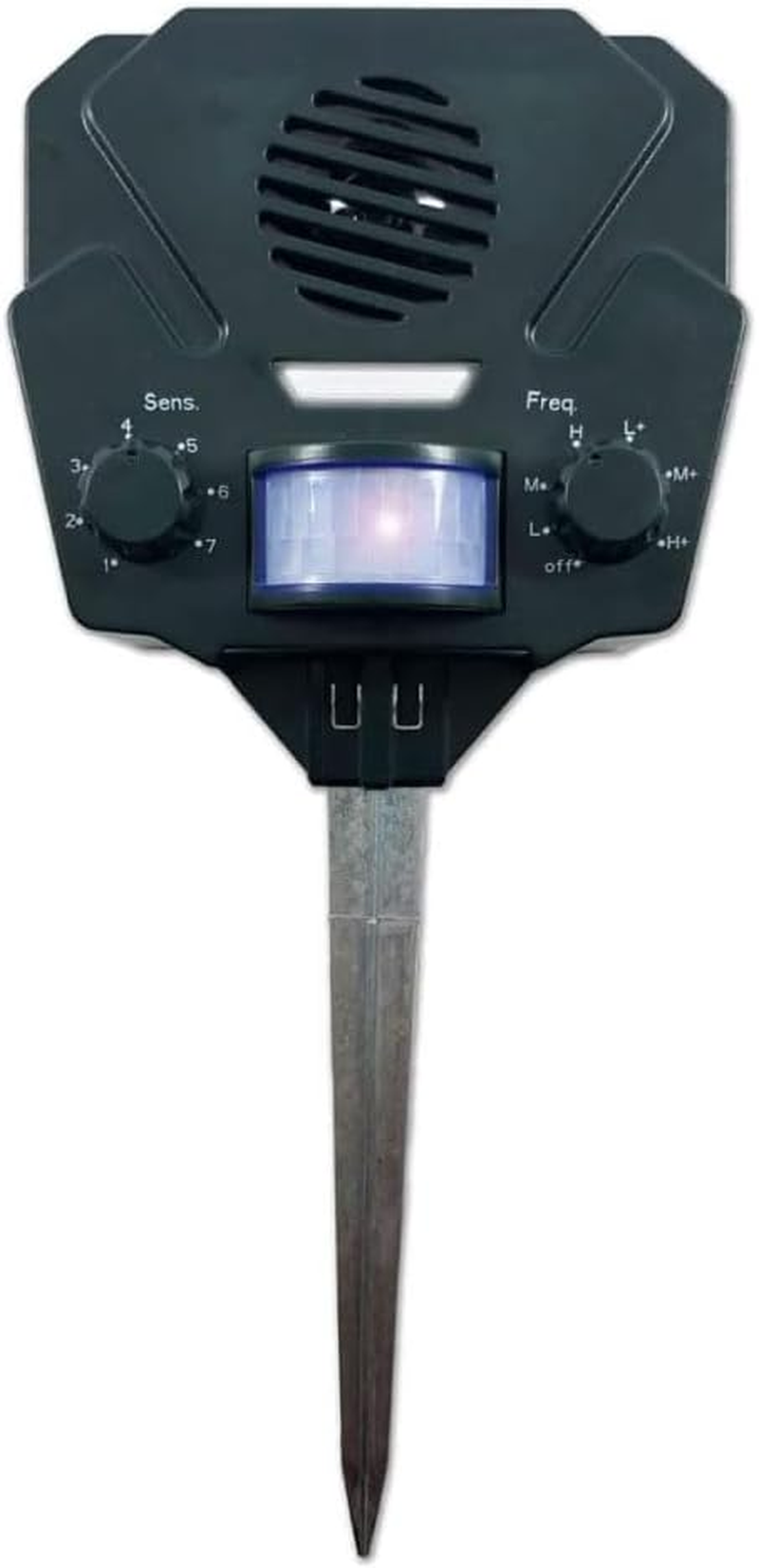 Bird-X Solar Yard Gard, Ultrasonic and Solar-Powered Animal Decoy Device with Motion Sensor, Easy to Install, Covers up to 3,000 Sq. Ft., 15-25 Khz Frequency, 8.5" X 7" X 4" image number 1