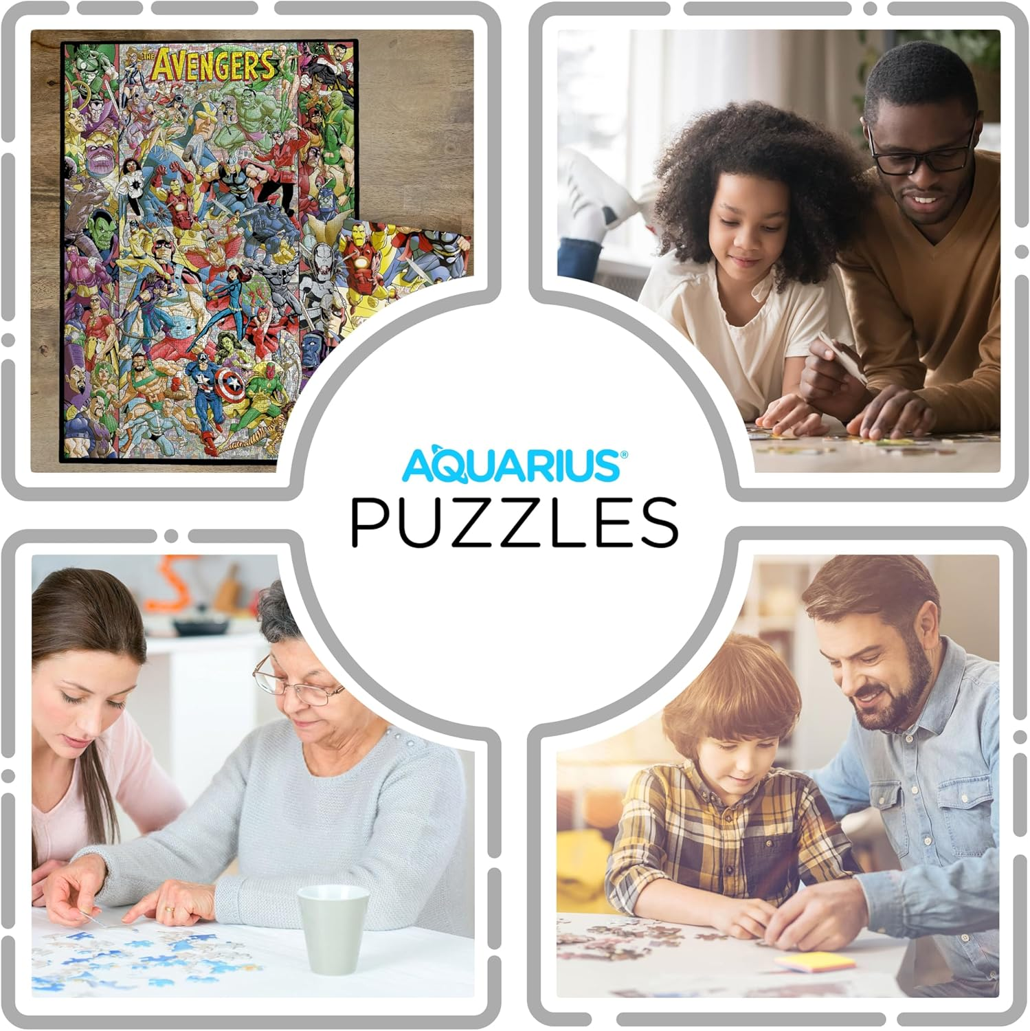 AQUARIUS Avengers 60Th Anniversary S000Pc Puzzle (5000 Piece Jigsaw Puzzle) - Glare Free - Precision Fit - Officially Licensed Marvel Merchandise & Collectibles - 58.8 X 42 Inches image number 2