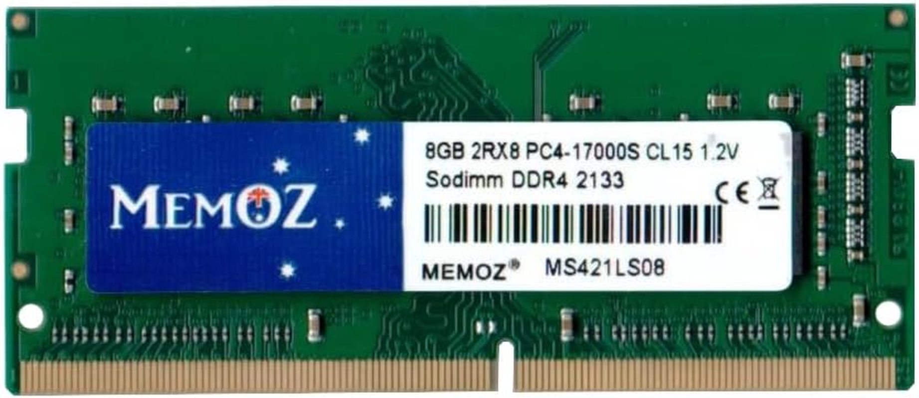 Memoz DDR4 Sodimm RAM Laptop Memory (1X8Gb DDR4-2133 PC4-17000) image number 1