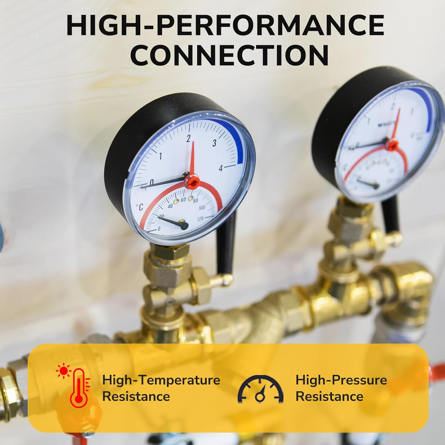 90 Degree Elbow, 3/8" NPT Male &times; 3/8" NPT Female Brass Pipe Fitting, Barstock Street Elbow Adapter for Propane, Oil, Gas, Air Flow Systems, Corrosion Resistant, 1200 PSI Rated, 1 Pack image number 5