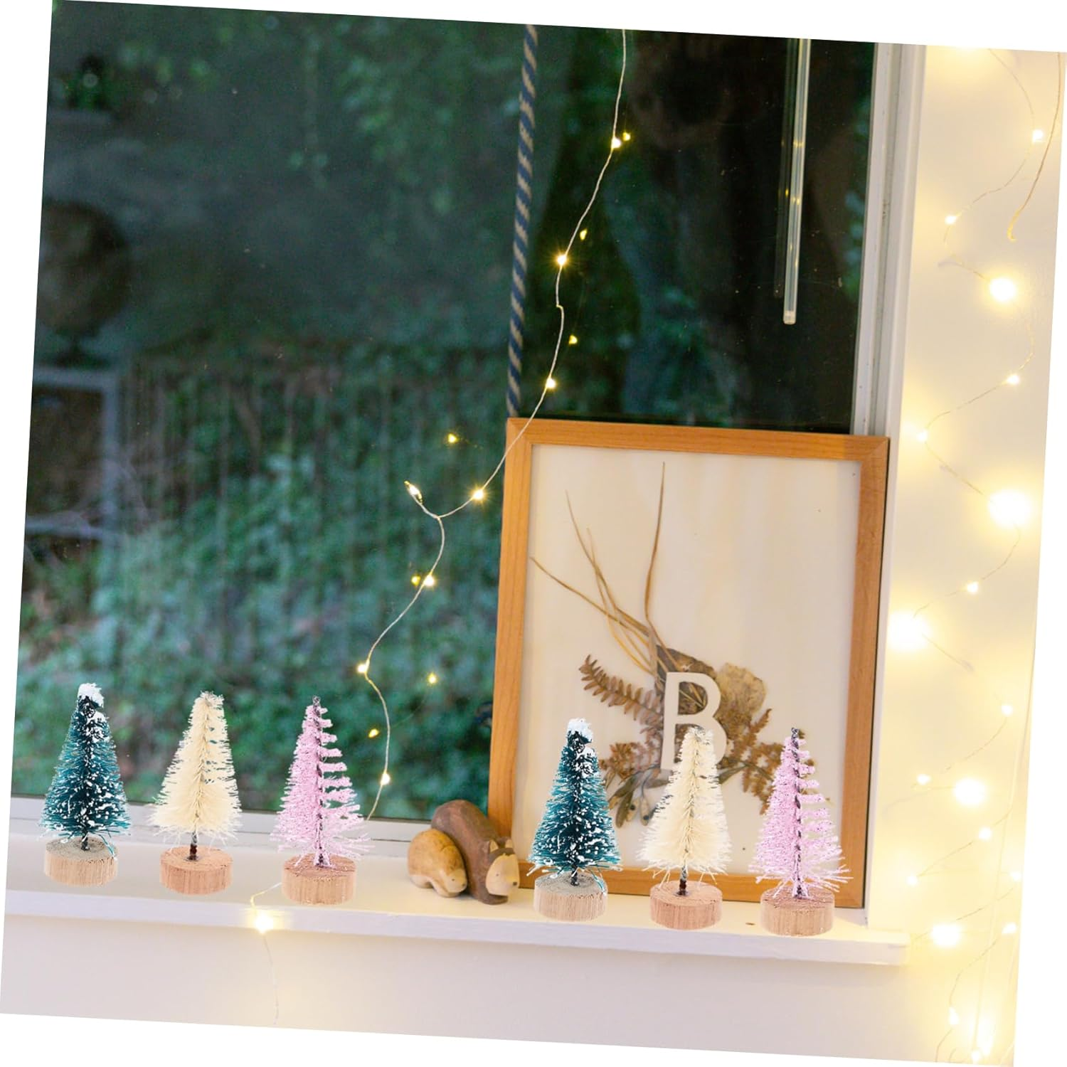 CANIGHT Mini Tabletop Christmas Trees Xmas Tree Decorations 36Pcs for Home Decorations image number 3