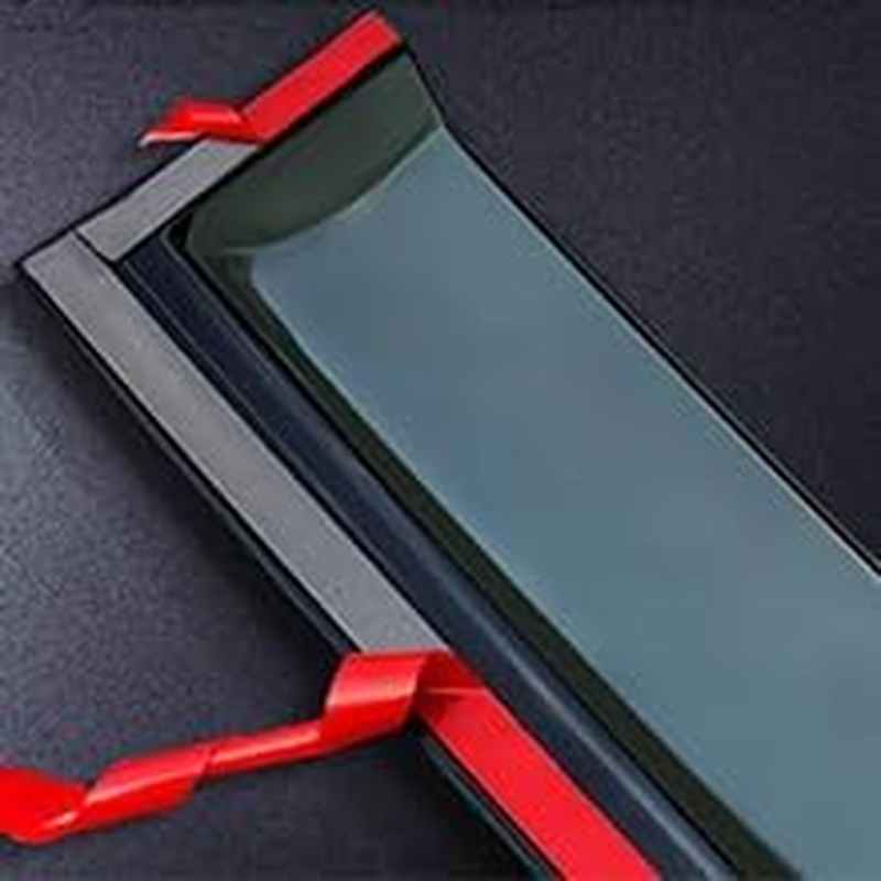 Tape on Window Visors Rain Guards for 2007-2013 Chevrolet Silverado & GMC Sierra 1500/2500HD/3500HD Extended Cab,Side Window Deflectors Vent Visors,Easy Install,Car Accessories for Weather Protection image number 5