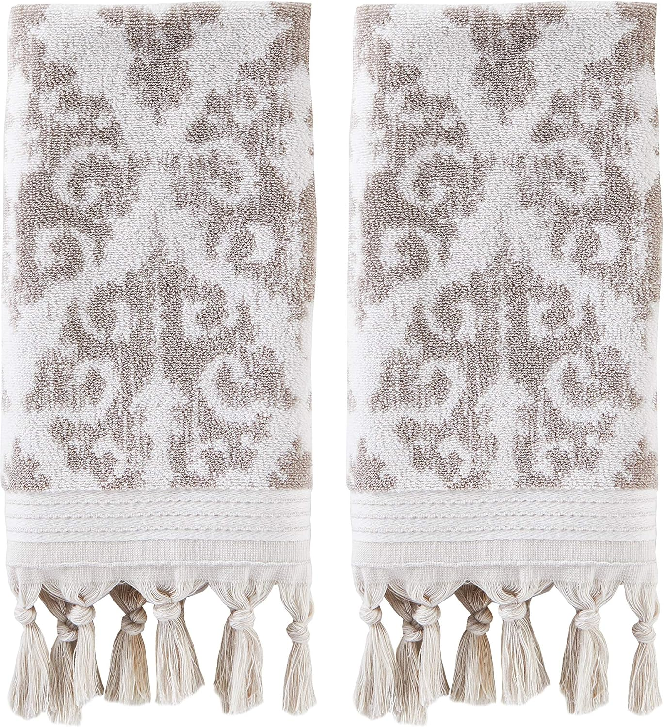 SKL Home by Saturday Knight Ltd. Mirage Fringe 100% Turkish Cotton Hand Towel Set, Blush