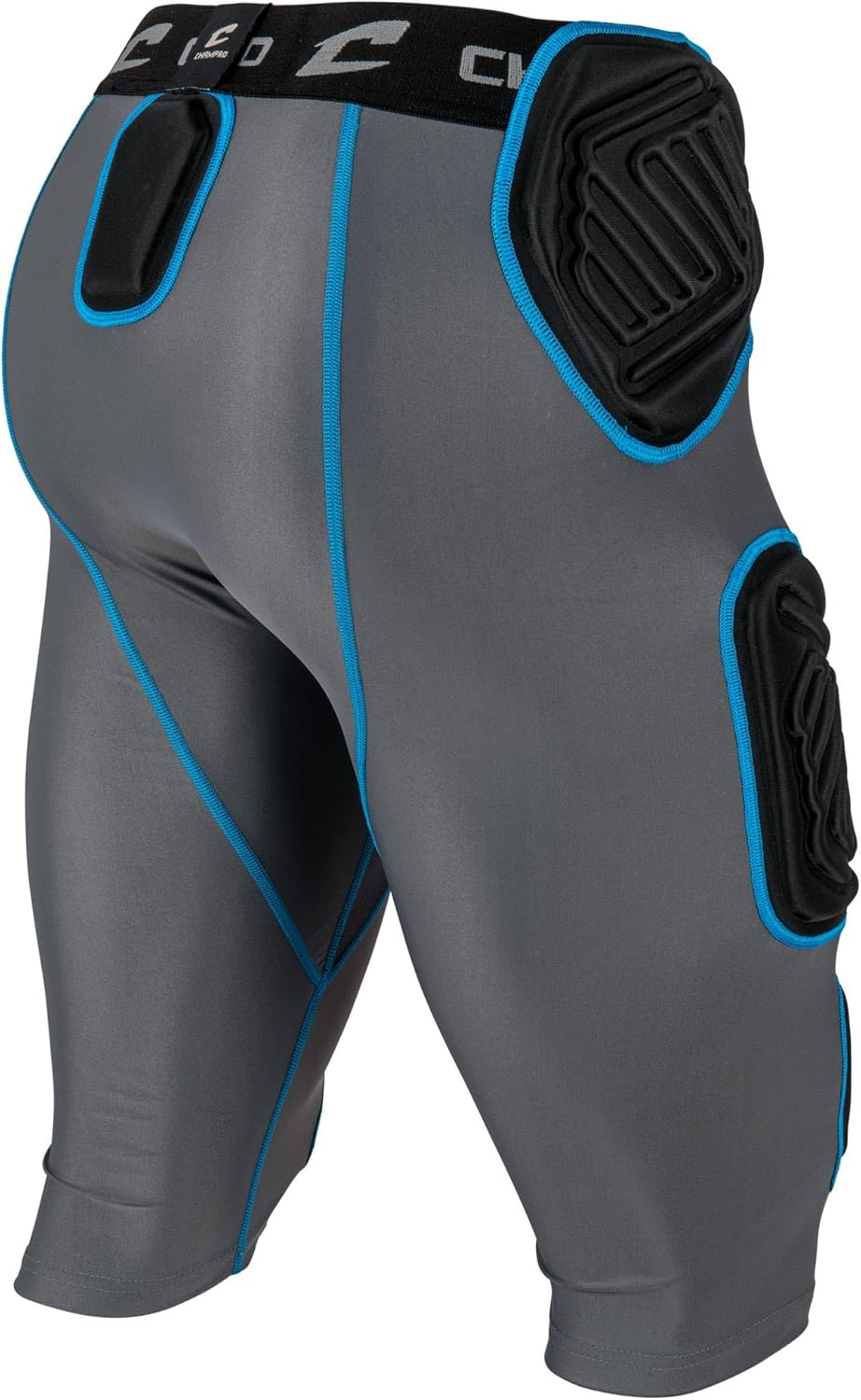 CHAMPRO CHAMPRO Men'S Bull Rush 7-Pad Compression Girdle for Football, Basketball, Hockey, and More image number 2