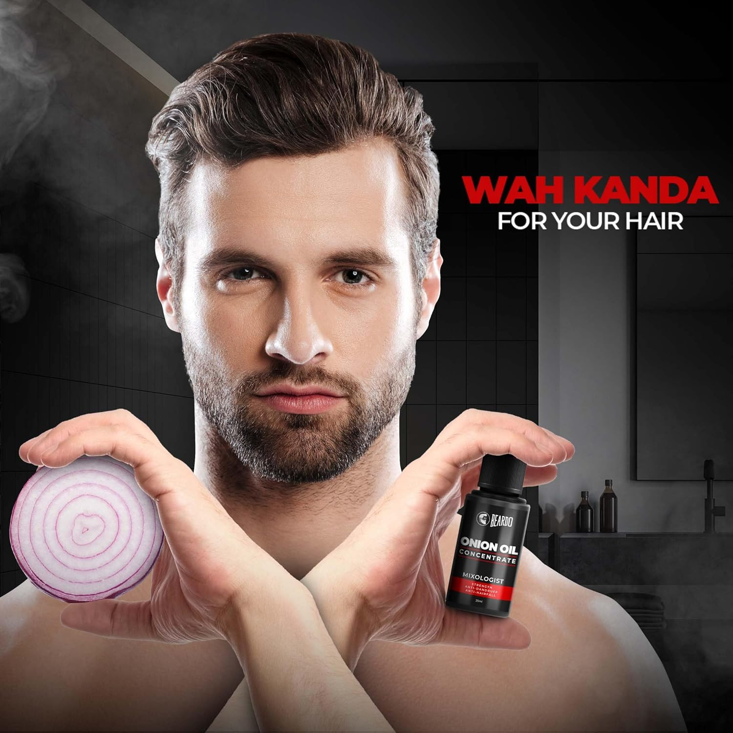 Beardo Onion Oil for Hair Growth and Hair Fall Control (25 Ml) (Pack of 2)