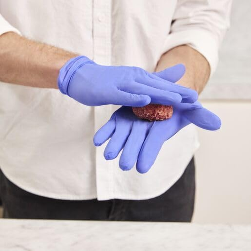 Vileda Ansell Handy Fresh Disposable Nitrile Gloves | Powder Free | Latex Free | Food Safe | Multi-Purpose Disposable Gloves - Perfect for Safe, Hygienic and Versatile Use | Box of 24 | Size Medium