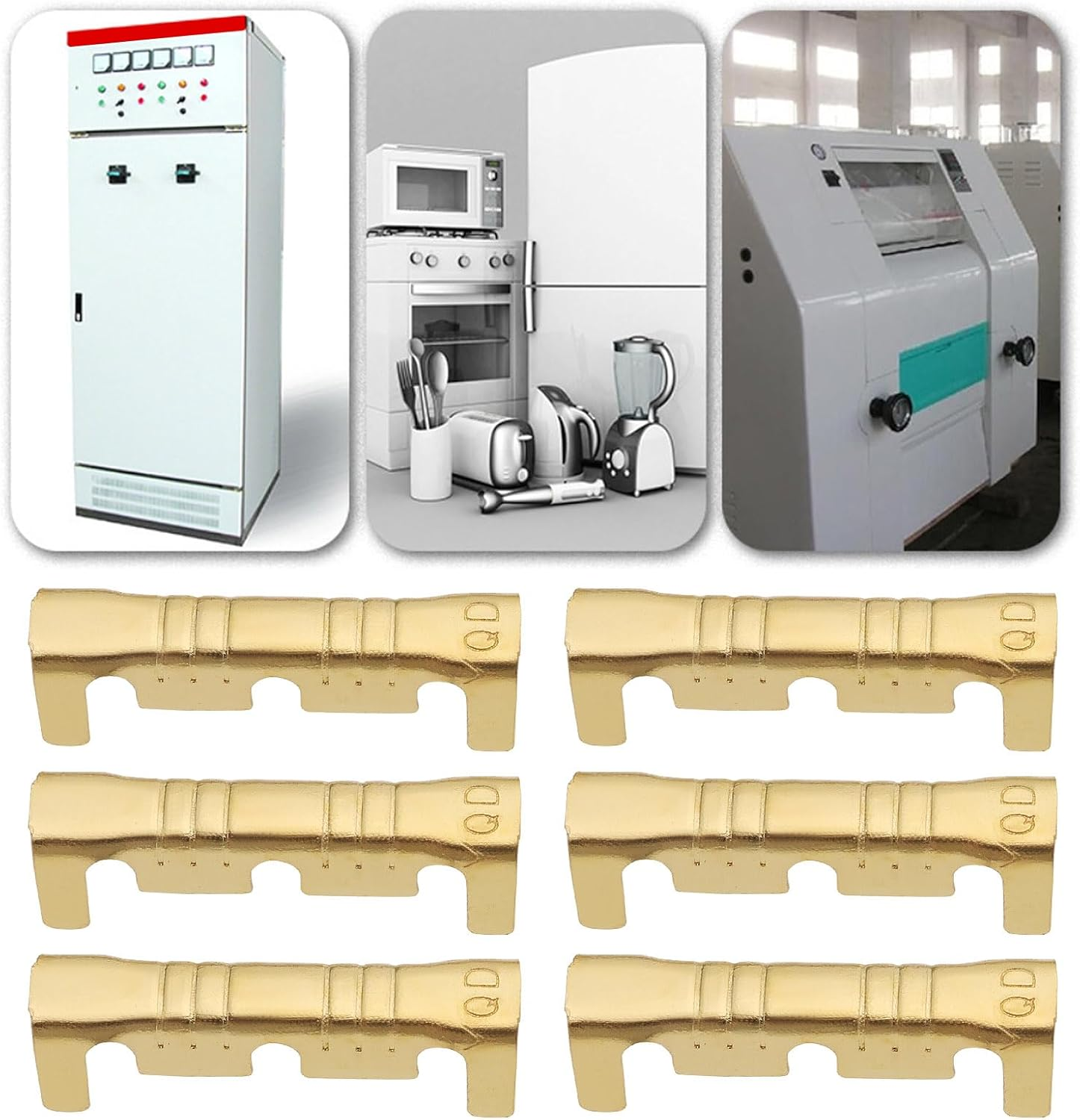 Emagtech 200Pcs Brass Crimp Electrical Connector Wire U-Shaped Terminal, U-Shaped Brass Crimp Terminal Connectors Suitable for Lines 0.5-1.5Mm image number 5