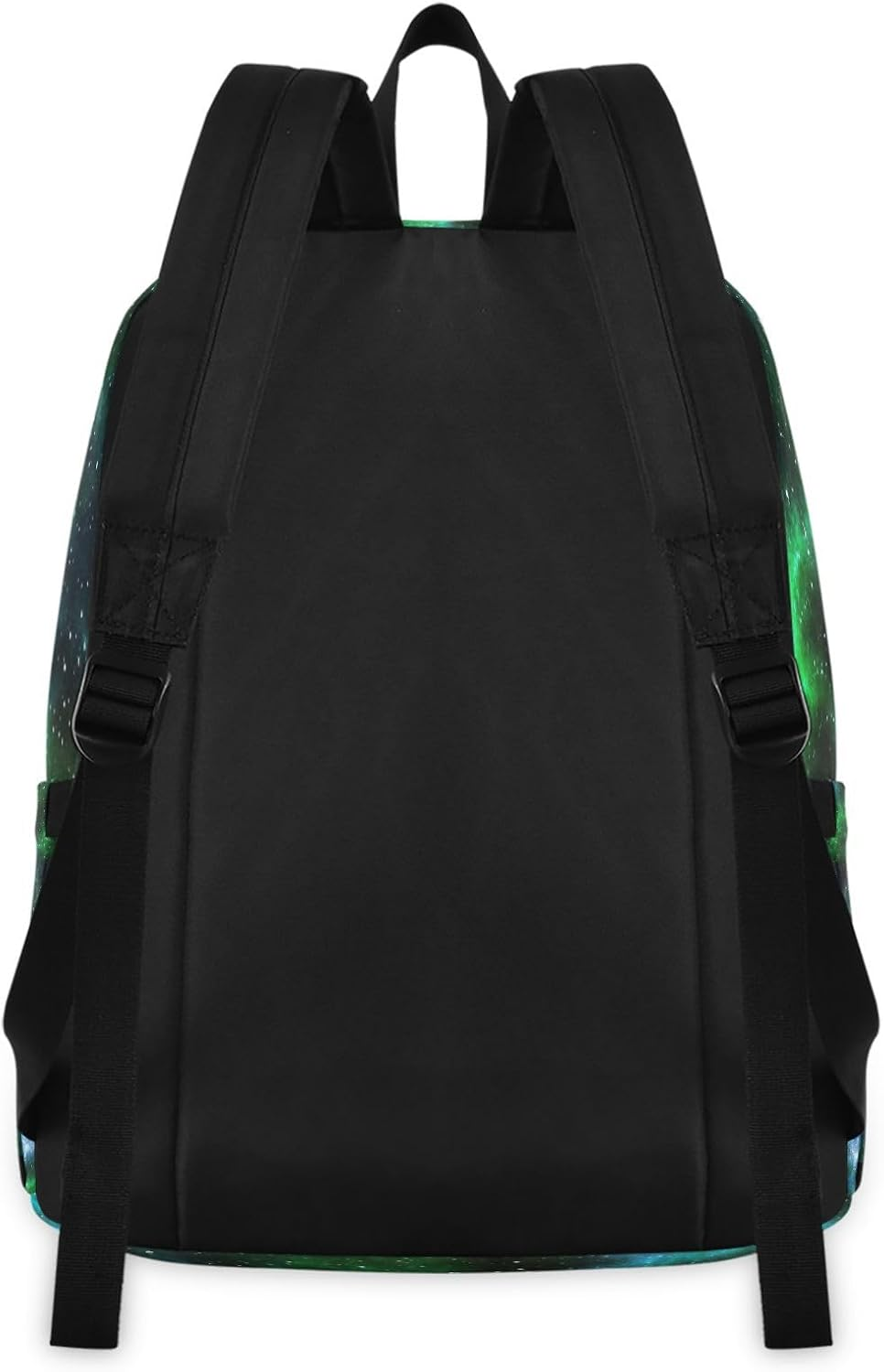 RPLIFE Kids Backpack Set, Cosmic Nebula Green School Backpack with Lunch Box, Back Packs Elementary Boys