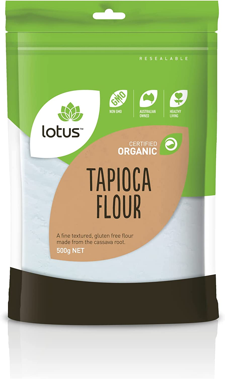 Lotus Organic Tapioca Flour, 500 G image number 3