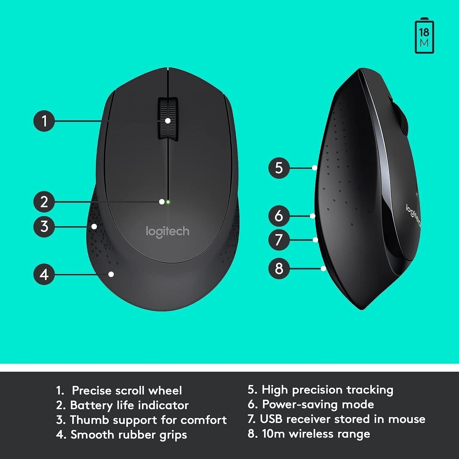 Logitech MK345 Wireless Combo (Keyboard & Mouse)