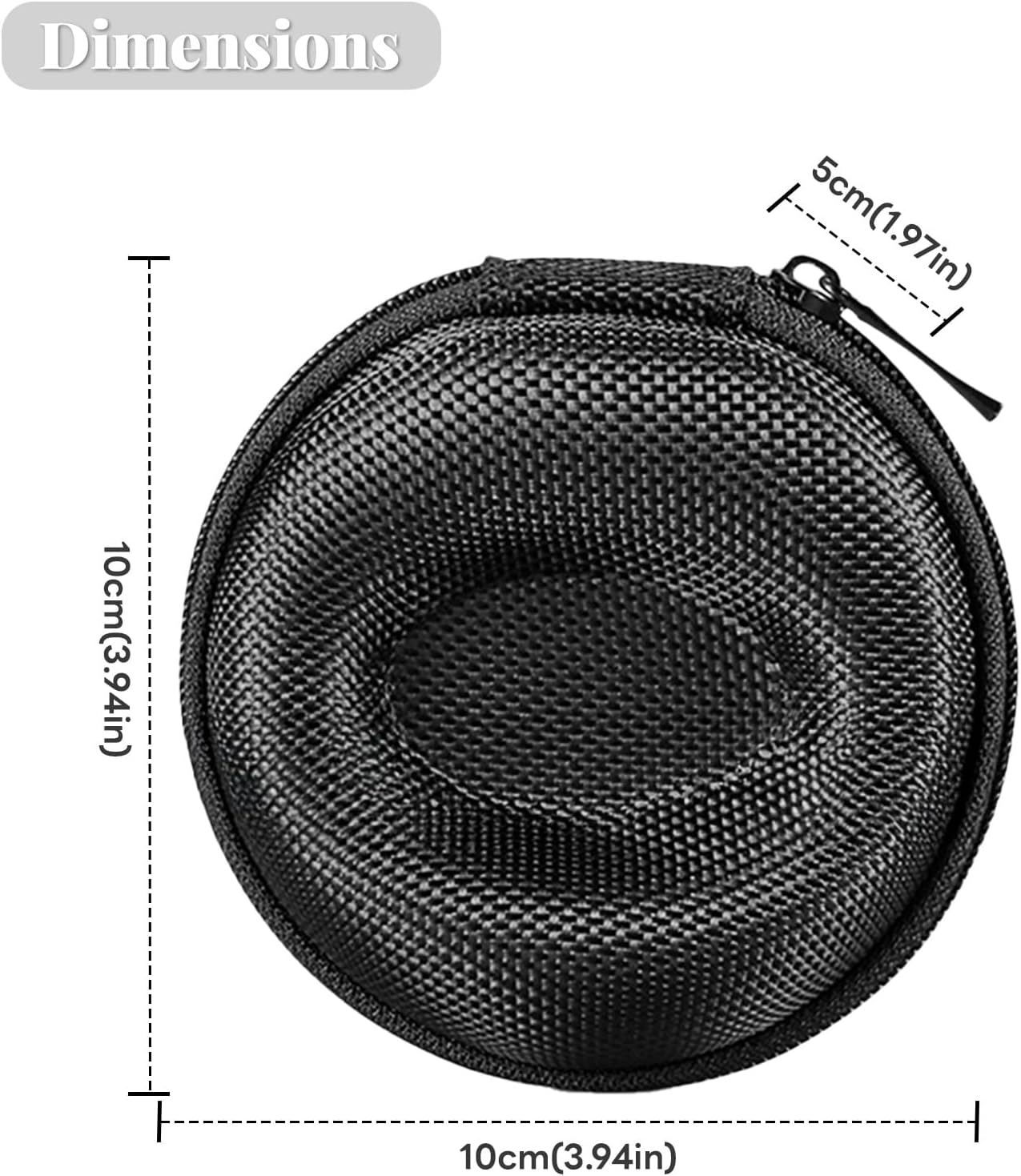 1 Slot Watch Travel Case, Single Watch Box for Men Women, Fits All Wristwatches and Smart Watches up to 50Mm, Portable Watch Box Organizer Storage Case image number 5