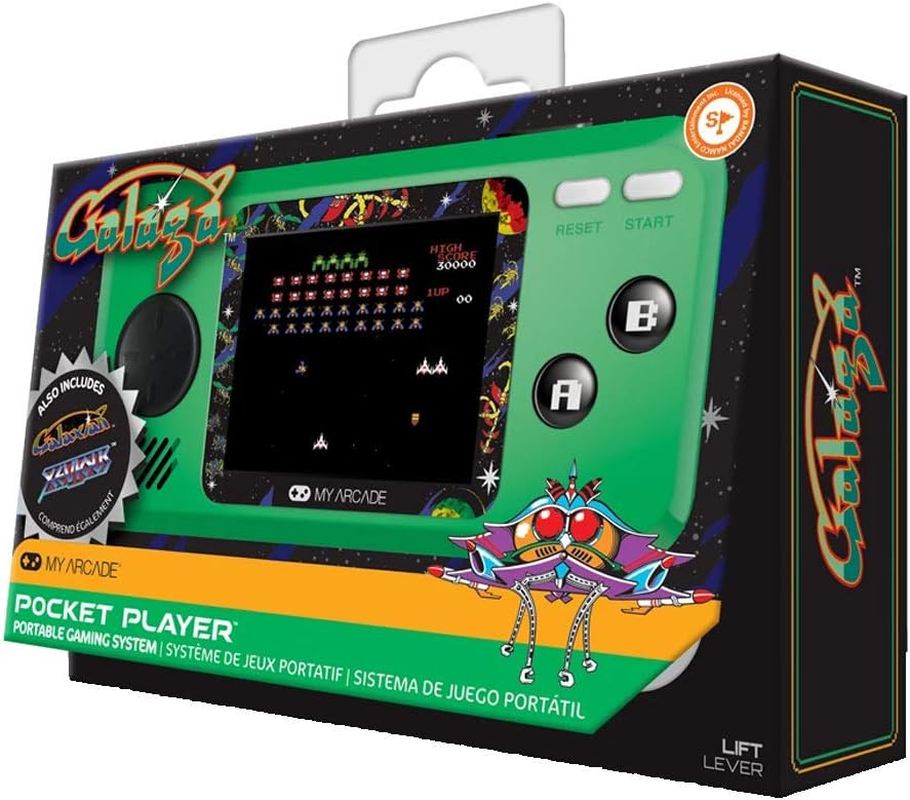 My Arcade 3244 Galaga Pocket Player, Green