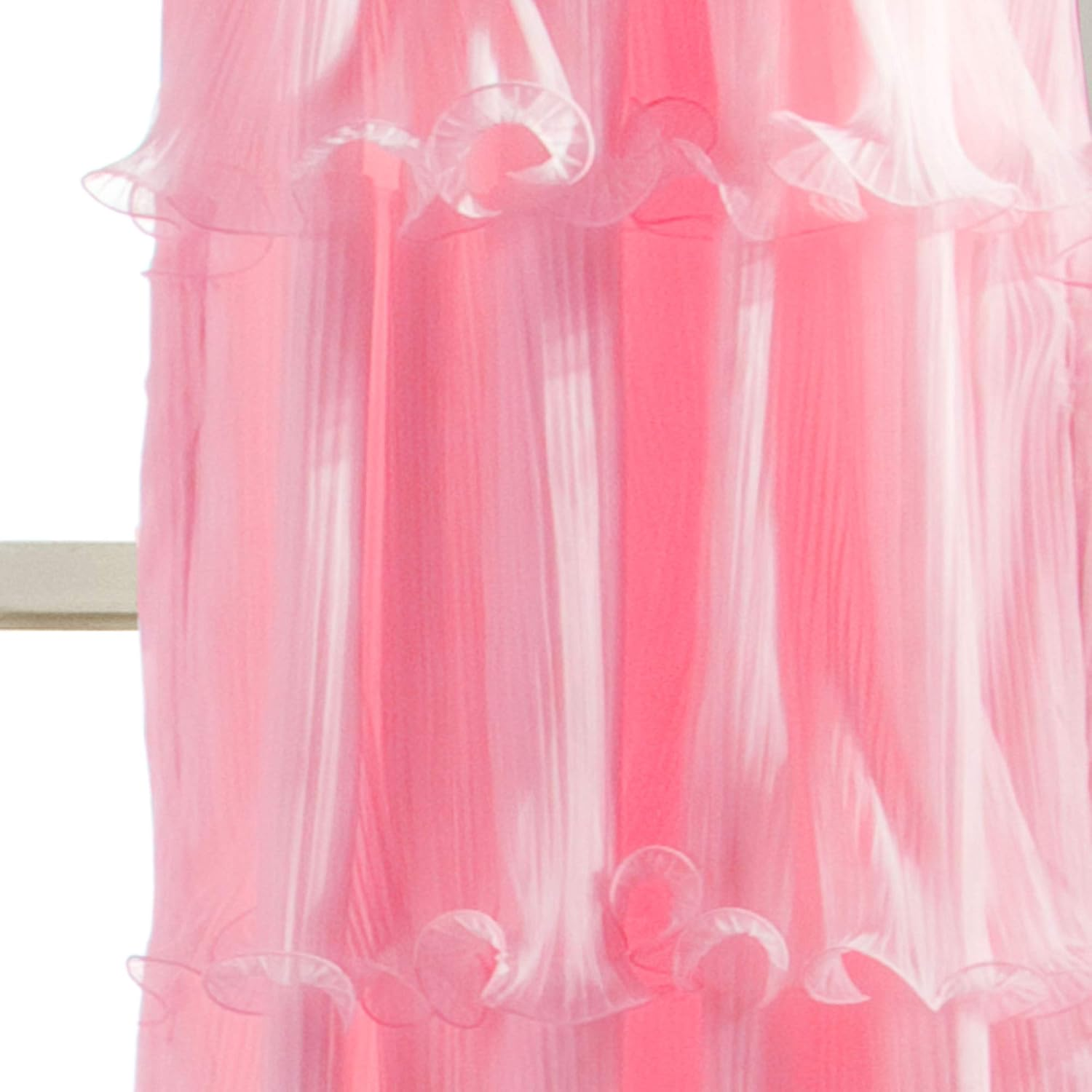 Lush Decor Nerina Window Curtain, 84 by 54-Inch, Pink - White image number 5