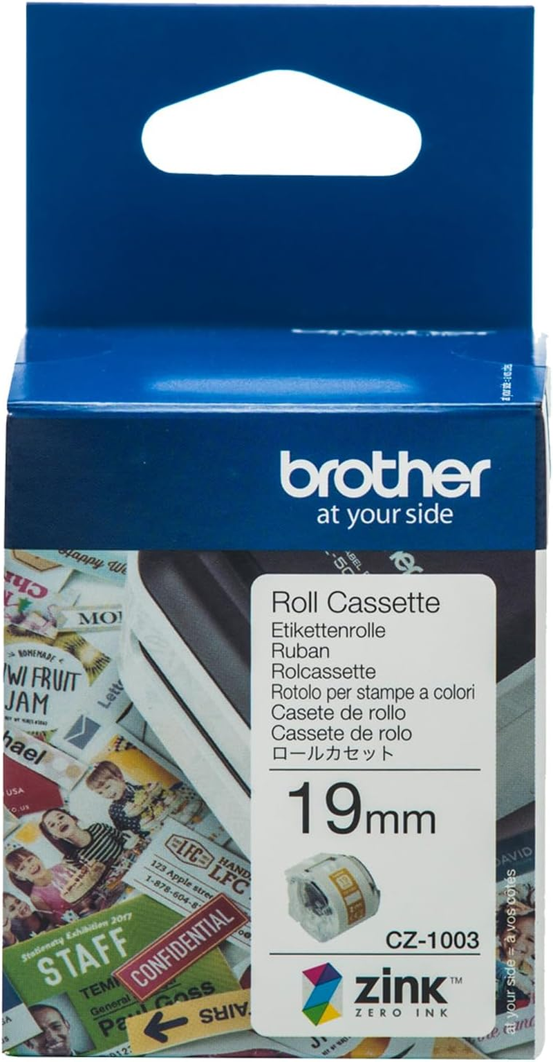 Brother Genuine CZ-1003 Continuous Length Roll, 19Mm X 5M, Featuring Zink Zero Ink Technology image number 3
