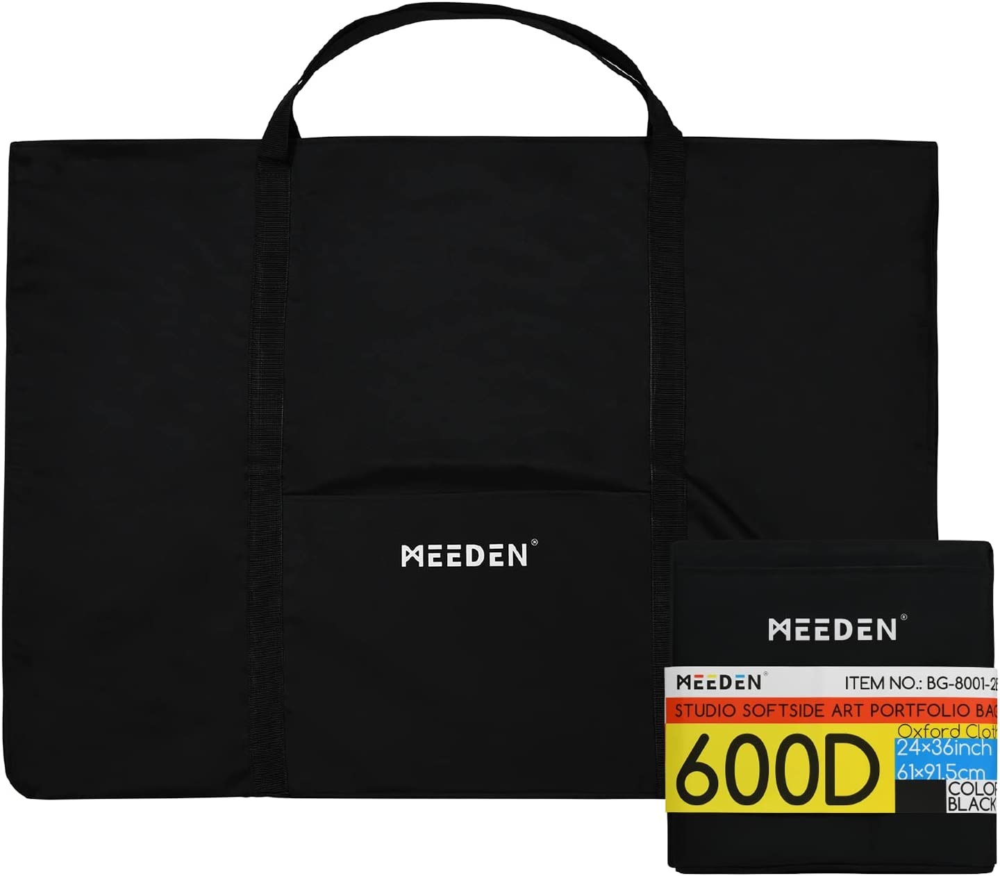 MEEDEN Art Portfolio Case 23" X 31", Artist Portfolio Carry Shoulder Bag Case Drawing Board Tote Bag, Waterproof 600D Oxford Cloth Large Art Storage Bags for Artworks, Folding Easel, Canvas, Poster