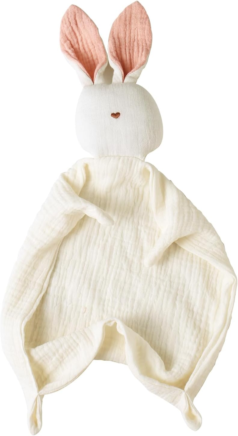 Insular Muslin Baby Lovey Security Blanket Soothing Towel (Khaki)