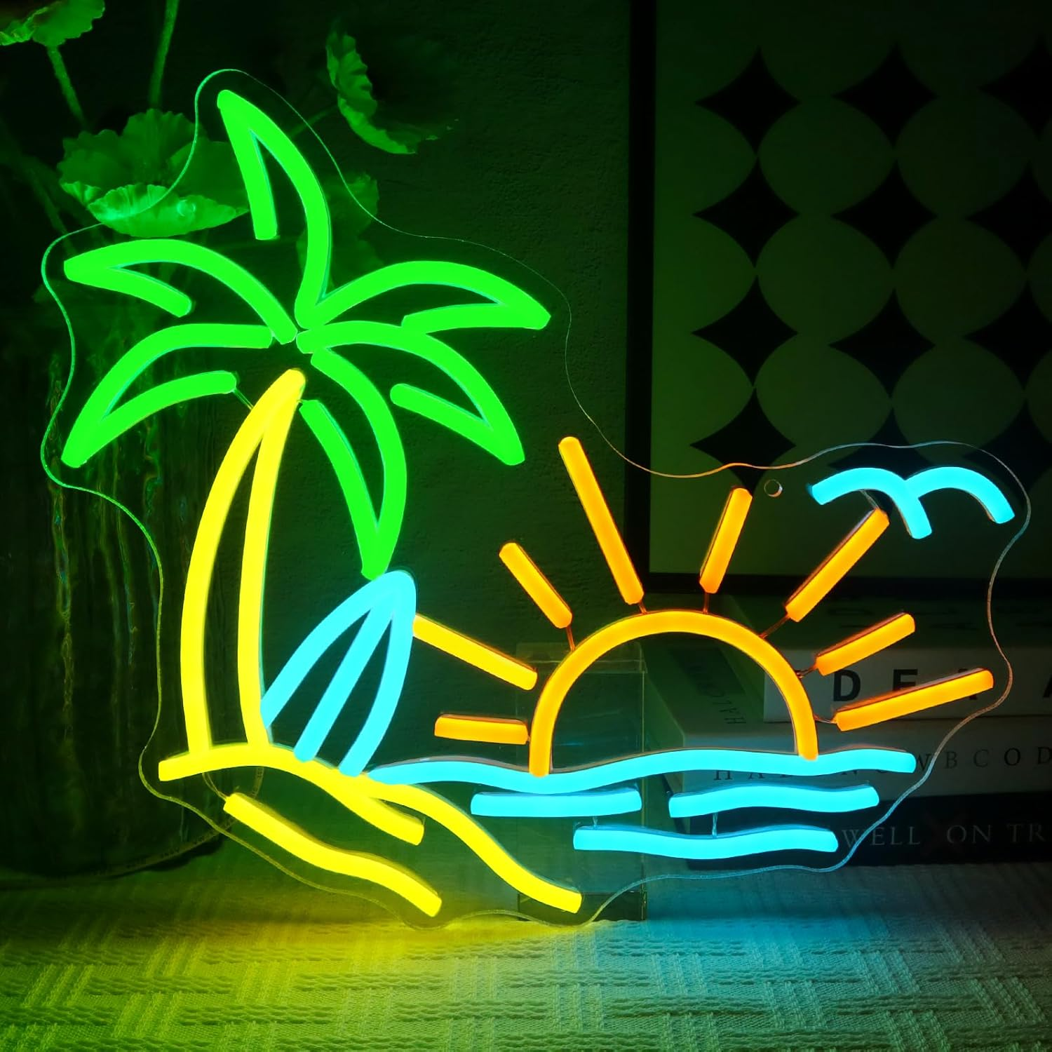 OYCGZV Let'S Glow Neon Sign, Let'S Light up LED Neon Sign Wall