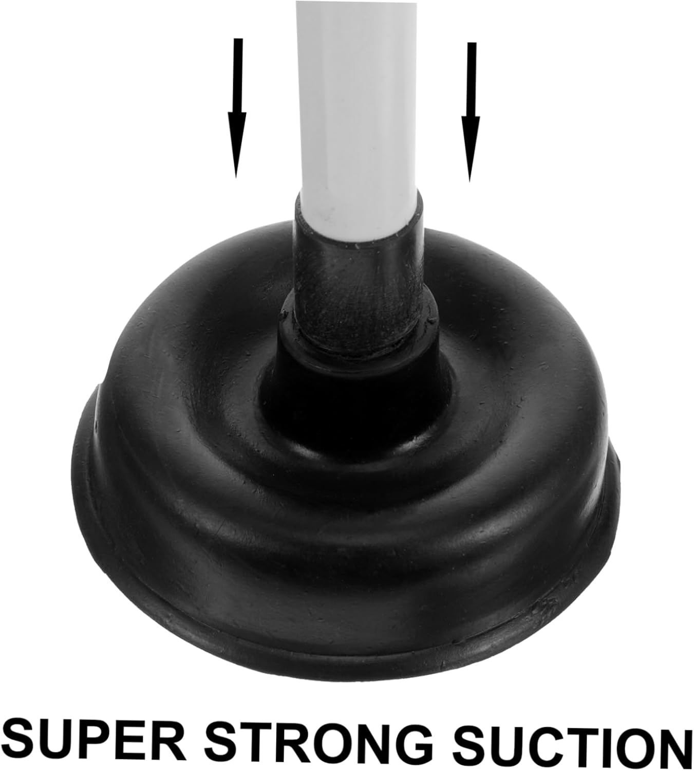 BESTYASH Toilet Plunger Unblocker with Reinforced Cup and Long Handle for Bathroom Kitchen Drain Cleaning Tool Multi Purpose 11 Inch image number 4