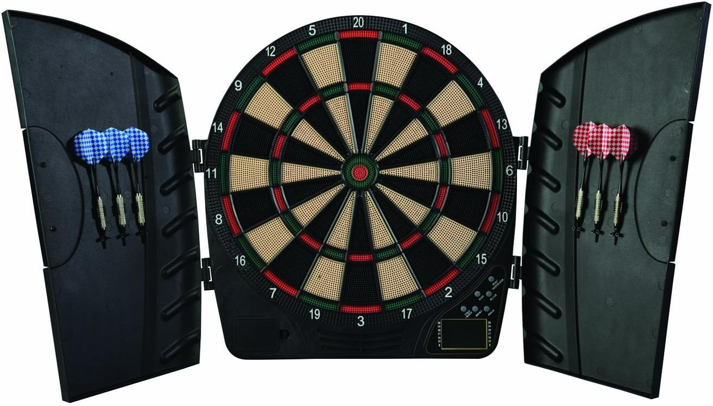 Franklin Sports Electronic Dartboards, Soft Tip, LCD Digital Scoring, 6 Brass Plated Darts image number 5