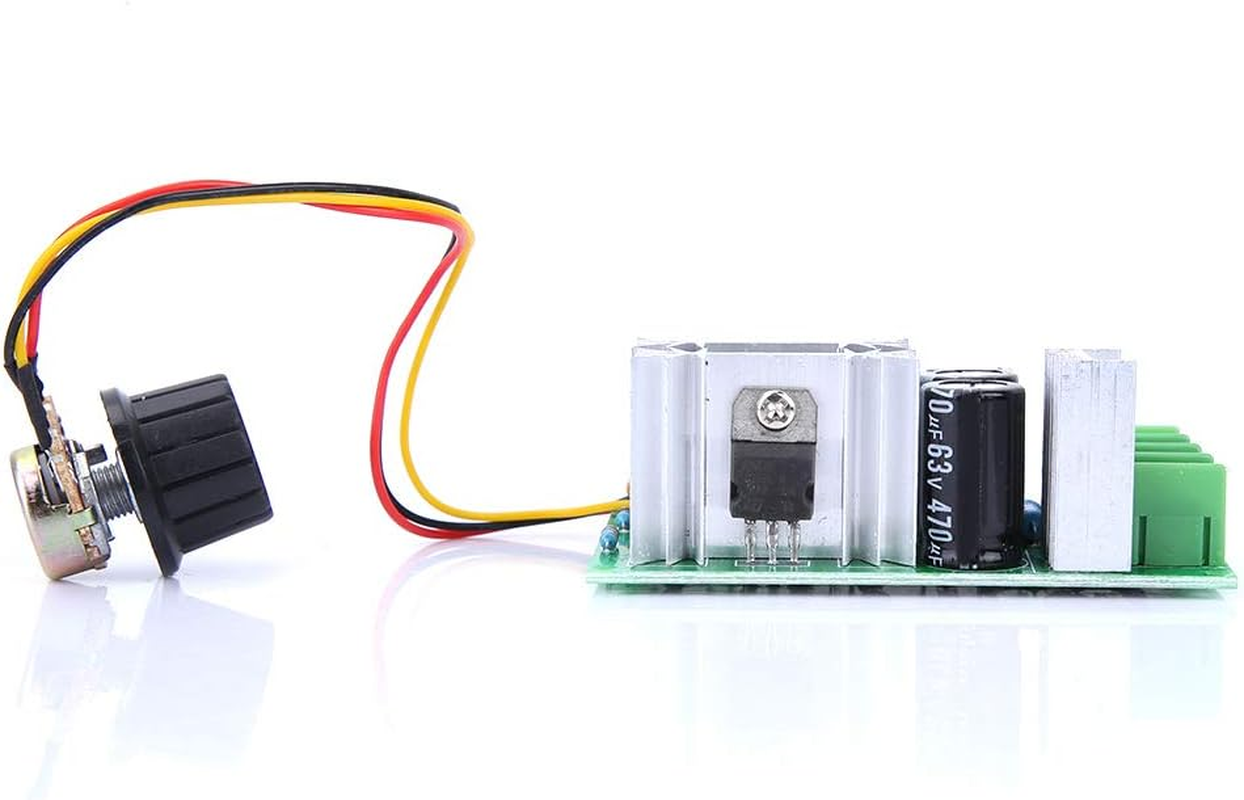 Domary DC 9-60V 20A Electric Motor Speed Controller Board PWM Speed Regulator Applicable for Various Motors