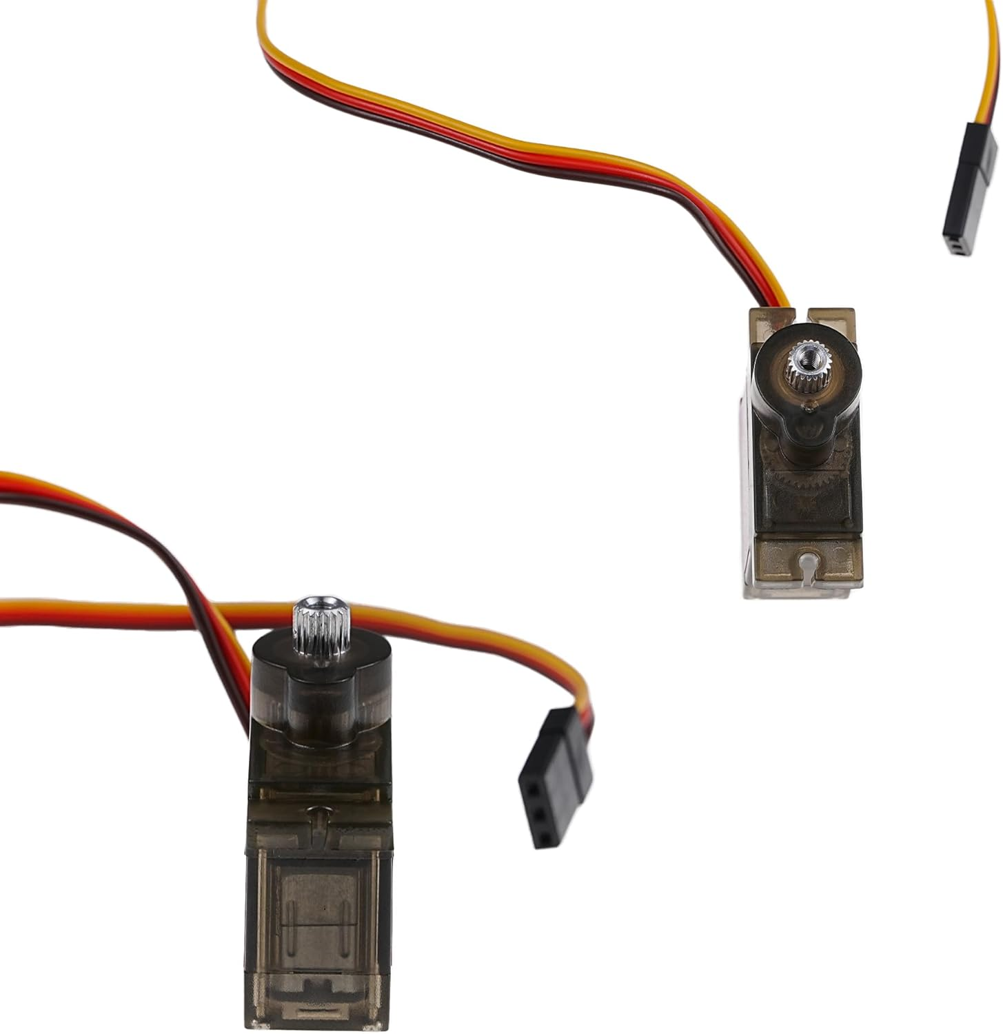 2Pcs MG90S Miniature High-Speed Servo Motor 180 &deg; Rotating Mini Metal Gear Motor Kit for RC Automotive Robot Helicopter Arduino Project(2Pcs MG90S) image number 2