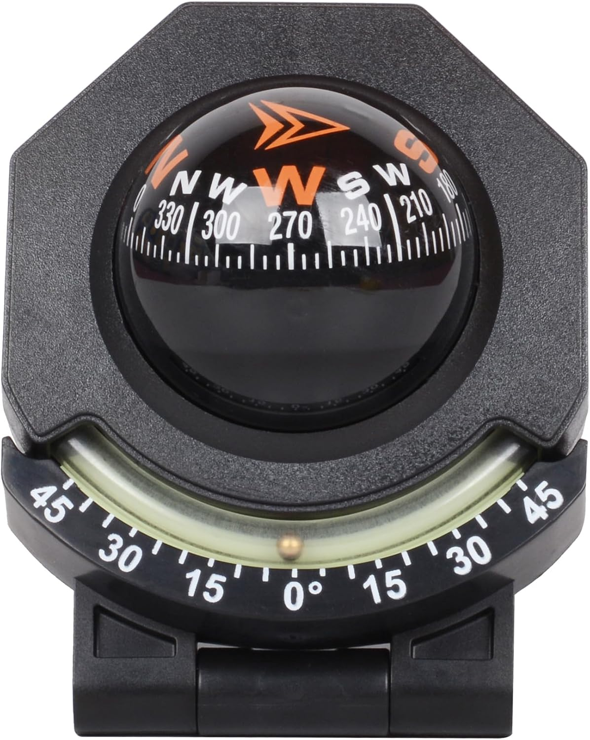 Binaryabc Car Compass,Vehicle Compass with Slope Meter,Automotive Compass Ball,Car Dashboard Accessories,Universal Compass for Car Boat Truck image number 5