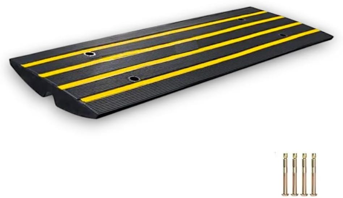 Rubber Driveway Kerb Ramp, Heavy-Duty, 1200 X 410 X 65Mm, Durable Rubber Construction, Non-Slip Surface, 15 Tonne Capacity, 21Kg image number 4