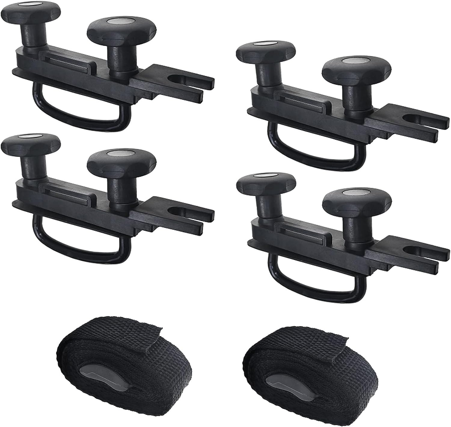 Universal Roof Box U-Bolt Clamps Cargo Carrier Roof Rack Bracket Kit Van Mounting Fitting Kit 85Mm Internal Width 40Mm Thick Luggage Rack Adjustable U Bolt Quick Release Latch for Roof Box Hardware image number 2