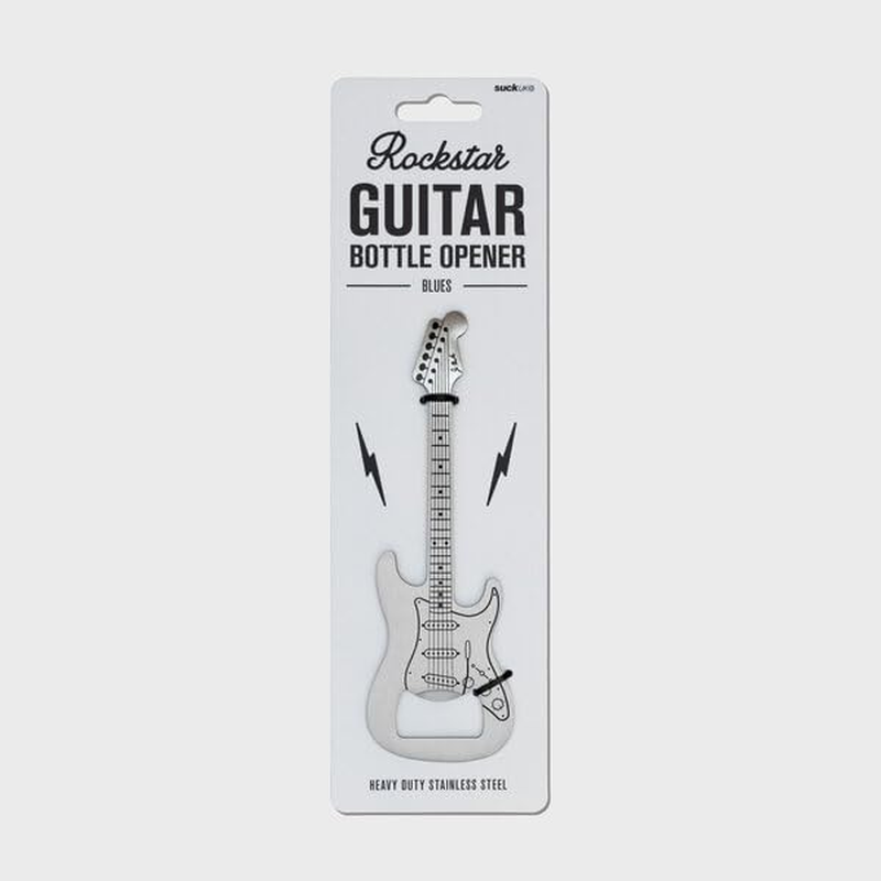 Suck UK Bottle Opener Guitar | Bar Blade & Beer Opener | Guitar Gifts for Men & Gifts for Men | Bar Accessories for Home Pub & Home Bar Accessories | Beer Gifts for Men & Music Gifts for Men | Blues