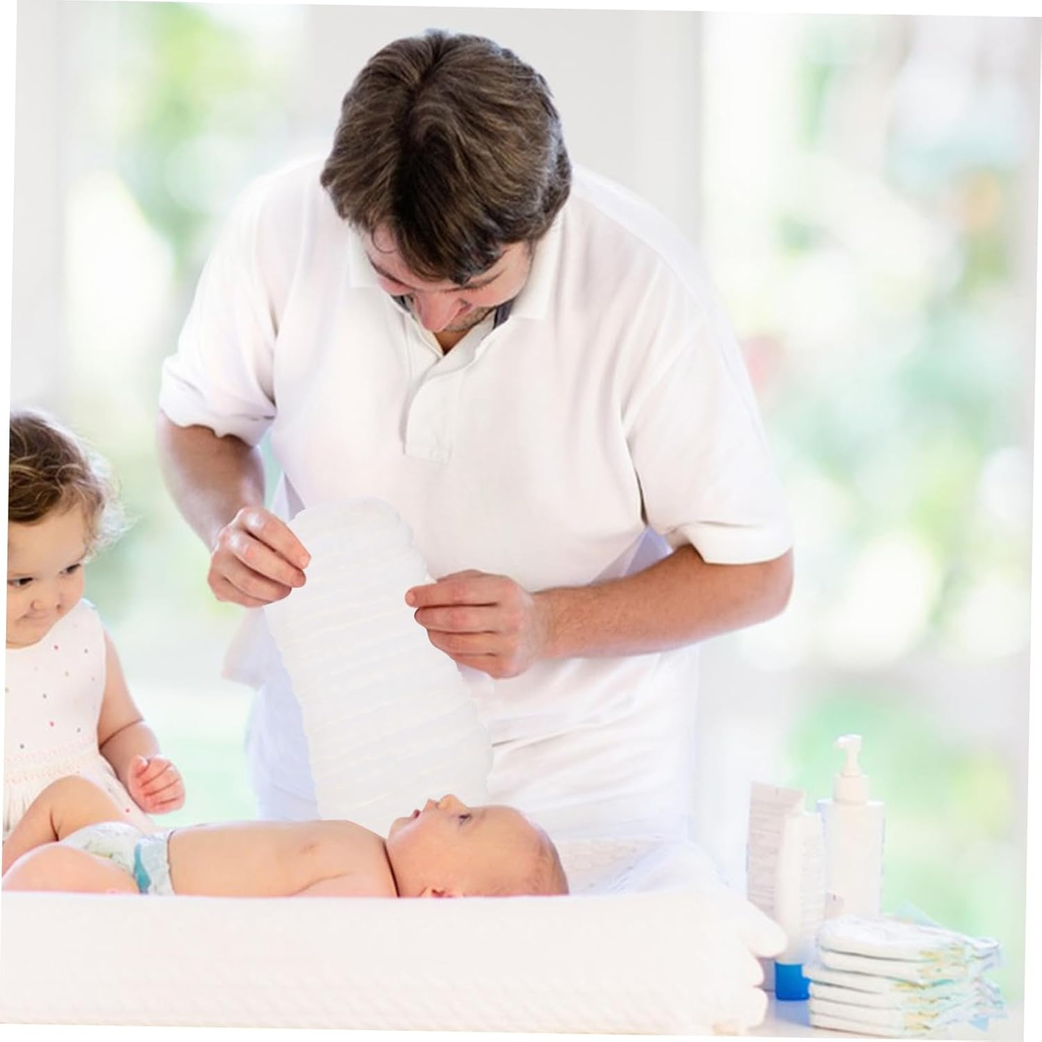 Reusable Diaper Liners for Newborns 12-Layer Soft Cotton Liners for Baby Cloth Diapers image number 2