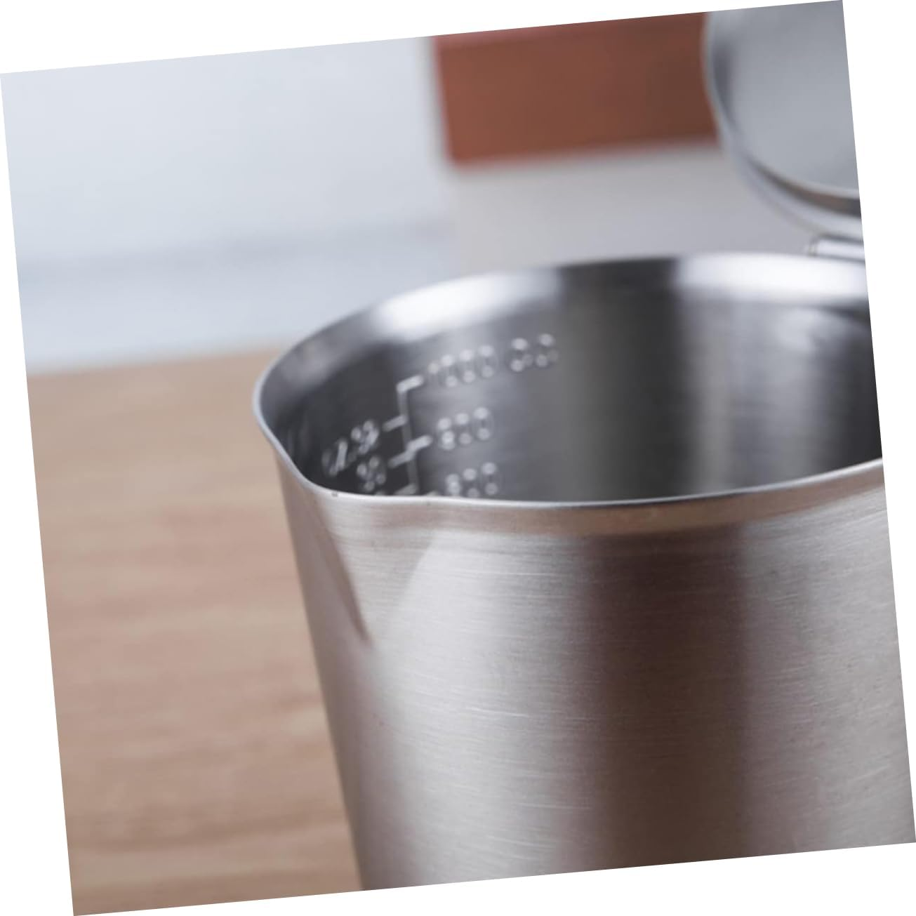 BIUDECO Stainless Steel Measuring Cup Lid for Espresso Latte Art Cup Milk Tea Pitcher Coffee image number 5