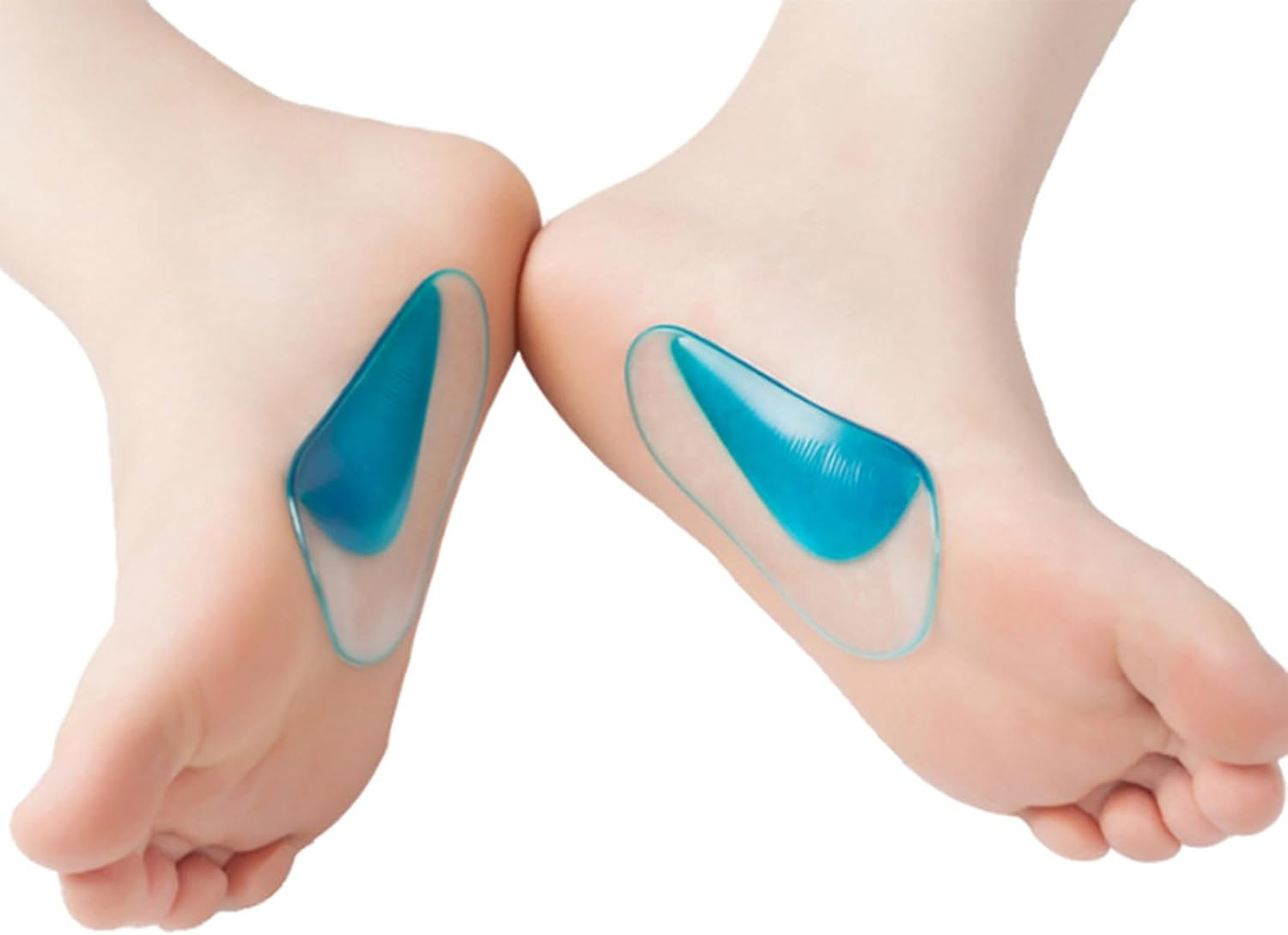 3 Pairs Gel Arch Support Inserts Women Man, Soft Flat Feet Arch Support, Adhesive Plantar Fasciitis Insoles for Sandals, High Arch Pads Heel Cushion for Dressy, Relieve Pressure Foot Pain, B image number 2