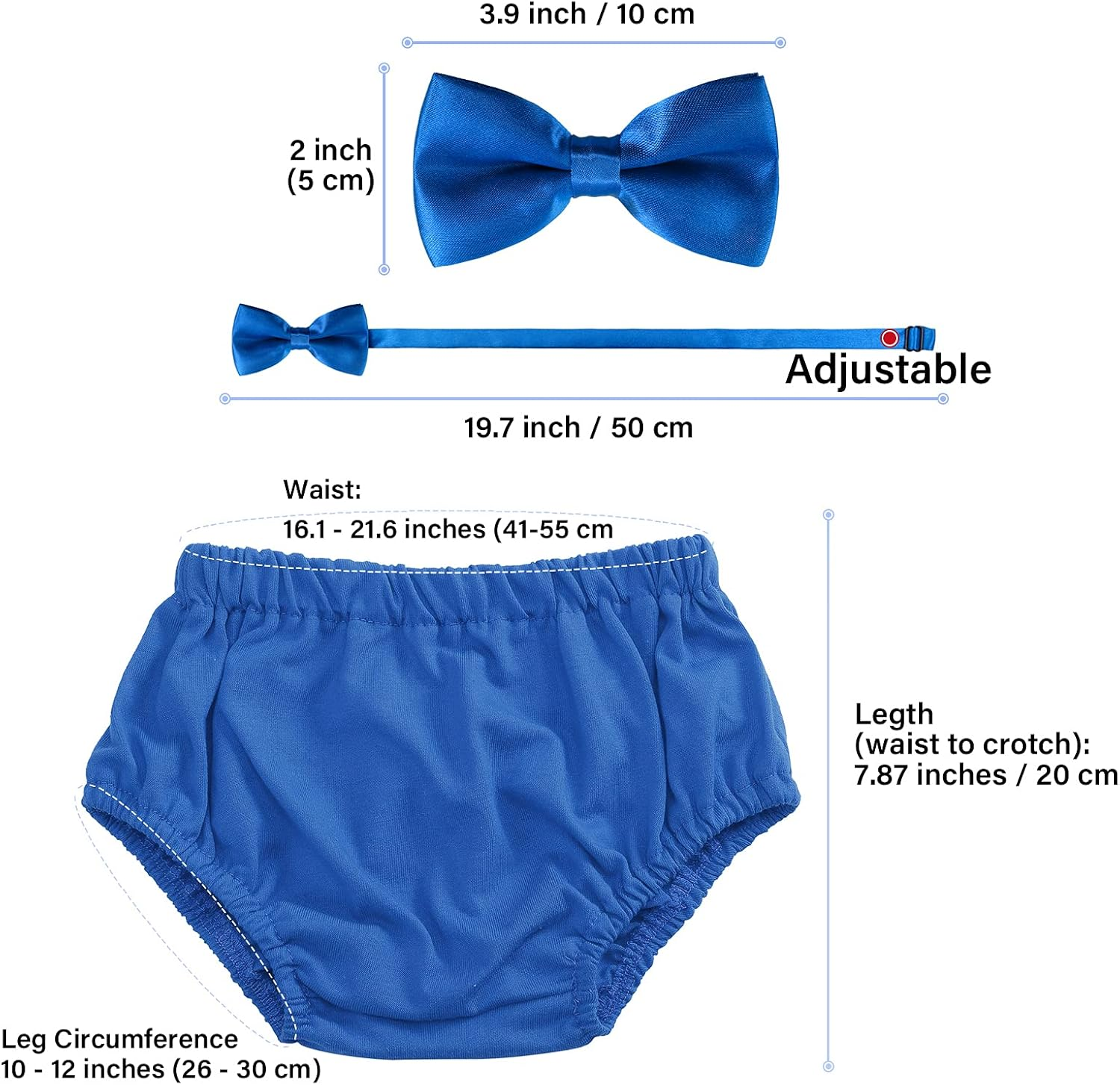 WELROG Baby Boys First Birthday Cake Smash Outfit Bow Tie Suspenders Bloomers Birthday Hat Sparkle Gold