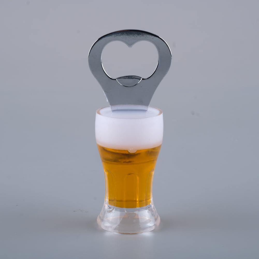 Homemaster Beer Mug Shaped Bottle Opener with Magnet, 8.5 X 3 Cm Size, Assorted image number 2
