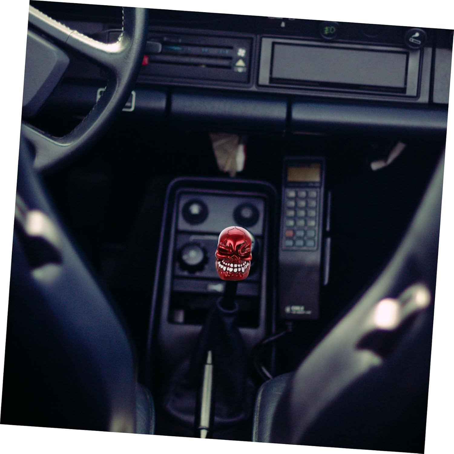 Gogogmee Skull Gear Shift Knob Unique Resin Shift Knob for Manual Car Automotive Accessory